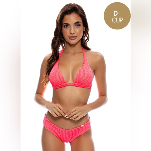 Luli Fama DD+ Halter Top / Color: Guava - Picture 3 of 7